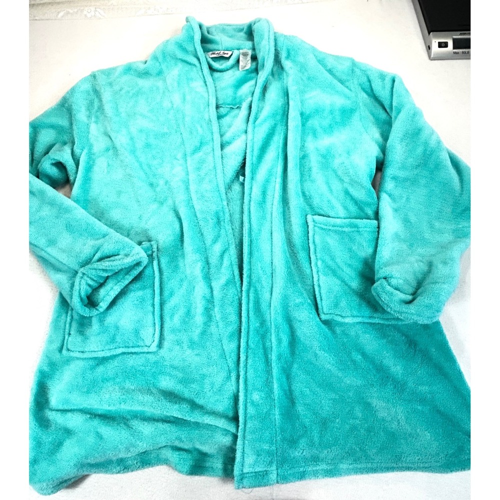 Hotel Spa Robe Women OSFM Turquoise Plush Cozy